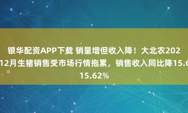 银华配资APP下载 销量增但收入降！大北农2025年12月生猪销售受市场行情拖累，销售收入同比降15.62%