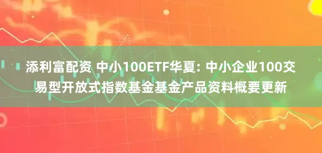 添利富配资 中小100ETF华夏: 中小企业100交易型开放式指数基金基金产品资料概要更新